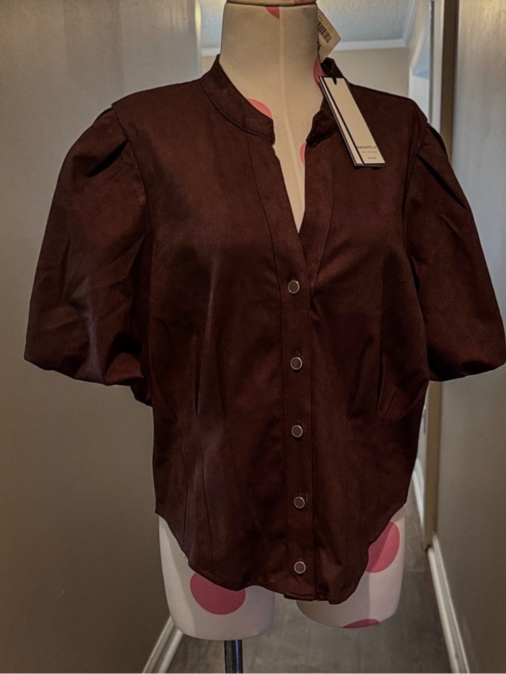 NWT. Elegant Women's Button-Up Blouse
